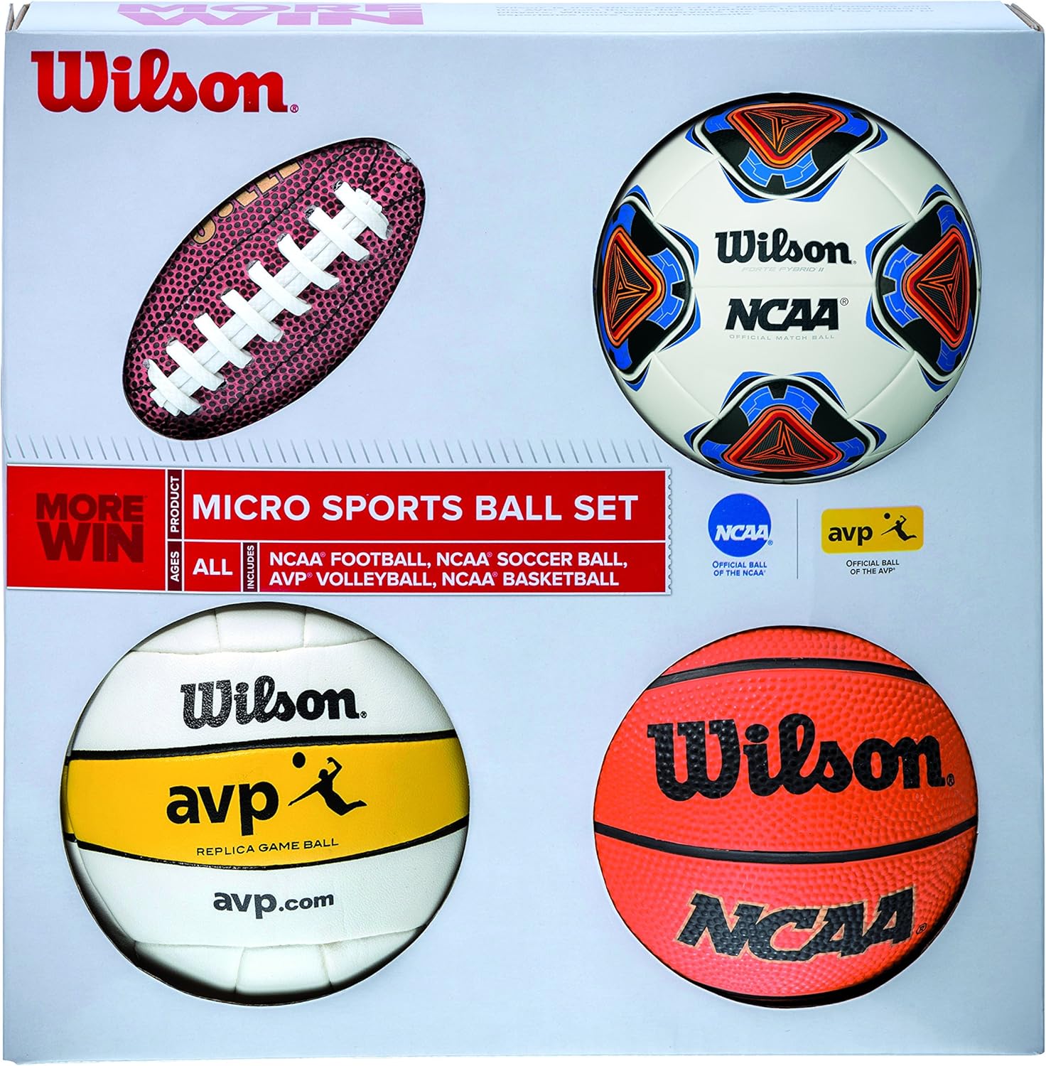 Wilson Micro Sports Set de Mini Pelotas, Unisex, Multicolor, Talla ...