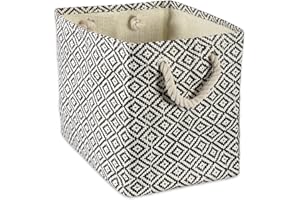 DII Storage Basket or Bin, Collapsible & Convenient Storage Solution for Office, Bedroom, Closet, Toys, Laundry (Medium) - Bl