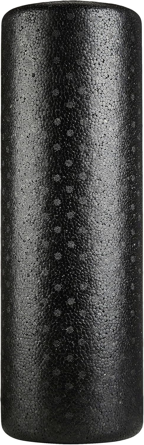Basics High-Density Round Foam Roller, 18 Inches, Black : Sports & Outdoors