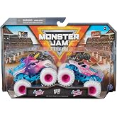 Monster Jam, Official Sparkle Smash Vs. Sparkle Smash Die-Cast Monster Trucks, 1:64 Scale, Kids Toys for Boys Ages 3 and up