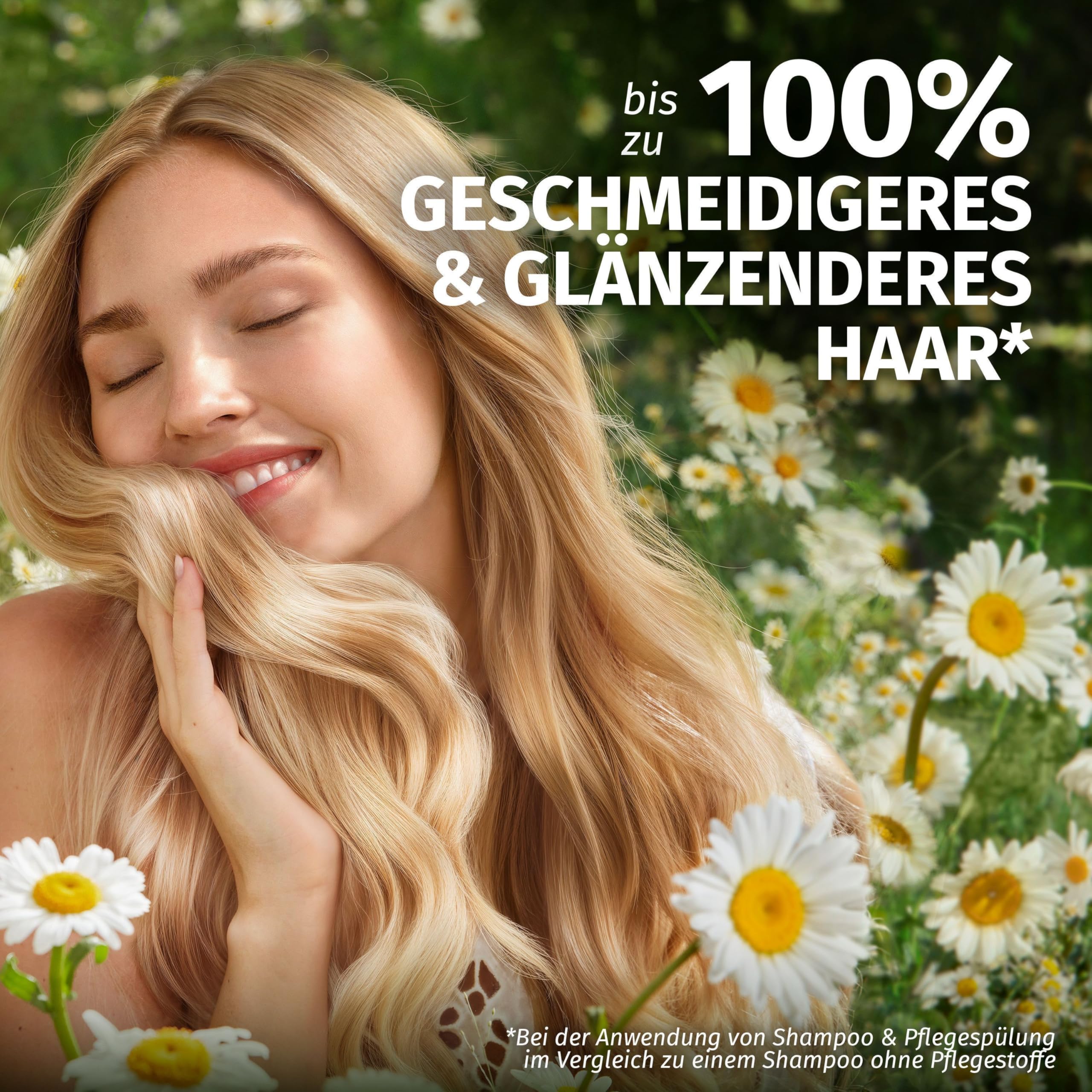 Herbal Essences Geschmeidig & Glänzend Pflegespülung mit Kamille 250ml. Von Stumpfem zu Glänzendem Haar, Mit Kamillenextrakt, Vegan 2