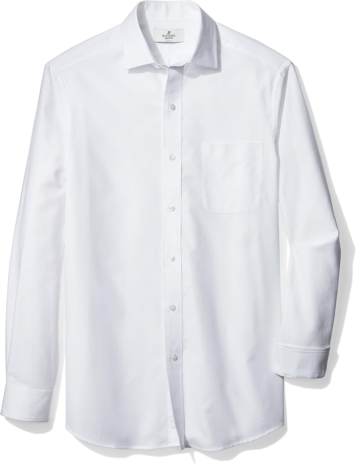 BUTTONED DOWN Men's Classic Fit Spread-Collar Supima Cotton Dress Casual Shirt: Clothing