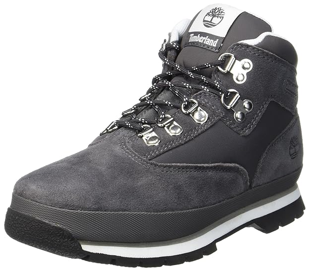 Timberland Unisex-Kinder Euro Hiker Leather and Fabric Chukka Boots