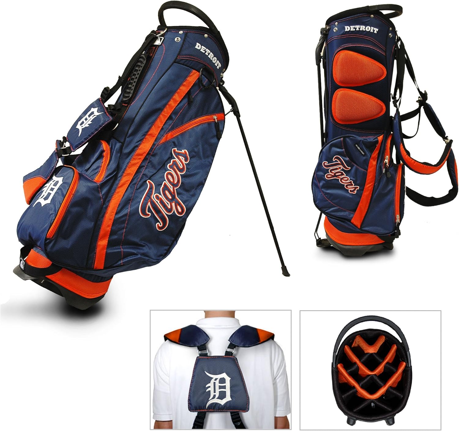 Team Golf MLB Baltimore Orioles Fairway Golf Stand Bag, Lightweight, 14-way Top, Spring Action Stand, Insulated Cooler Pocket, Padded Strap, Umbrella Holder & Removable Rain Hood : Sports Fan Golf Club Bags : Sports & Outdoors