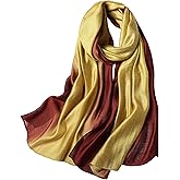 WINCESS.YU Women Gradient Scarf Long Shawls and Wraps Fashion Plain Pashmina Formal Scarf