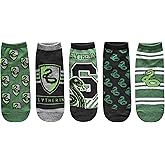 Harry Potter Women's Slytherin 5 Pack Ankle Socks