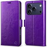 UPBestKS for iPhone 18 Pro Max/17 Pro Max Wallet Case Kickstand Deep Purple | Card Holder,RFID Blocking, Magnetic Closure, PU Leather Folio Flip Phone Cover Credit Slots, Shockproof Protective TPU Shell