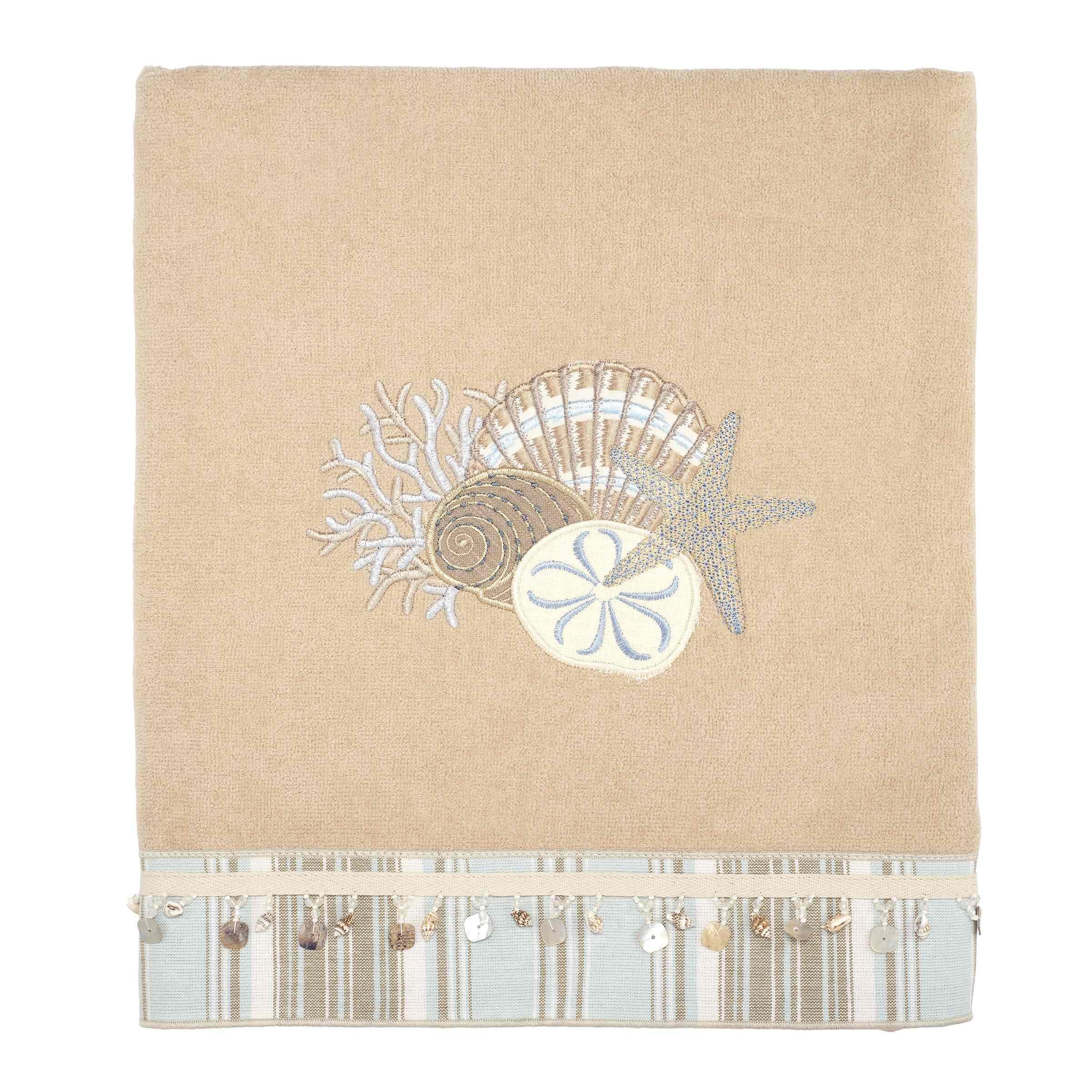 Avanti Linens - Bath Towel, Soft & Absorbent Cotton Towel (By the Sea Collection, Rattan) — image 1