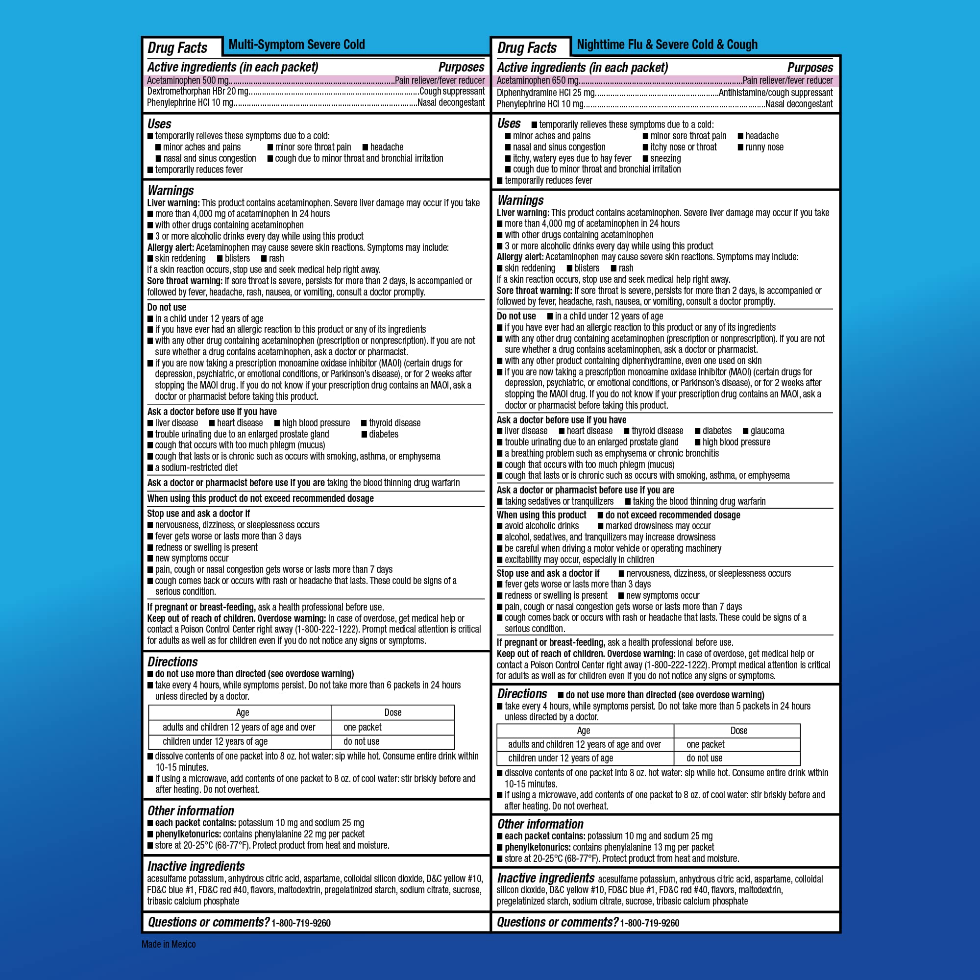 Mua Amazon Basic Care Severe Cold, Cough and Flu Medicine Powder ...