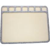 The Beadsmith Seed Bead Treasure Mat &ndash; 14&rdquo; x 11&rdquo; (35.6 x 27.9cm) &ndash; Soft Surface, 7 Compartments, Raised Border &ndash; Perfect for Working on Seed Bead Projects, Beading, Jewelry Making and DIY Hobbies