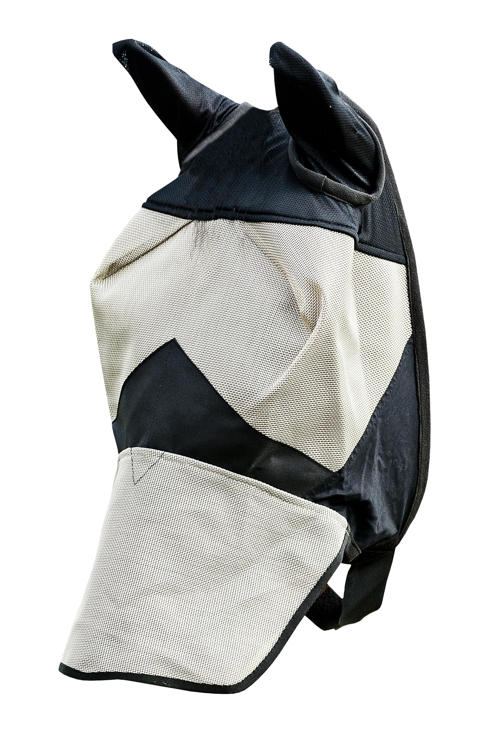 Horze Long Nose Fly Mask For Horses, Durable, For Turnout Or Stable Use, Full Protection, Brown, P