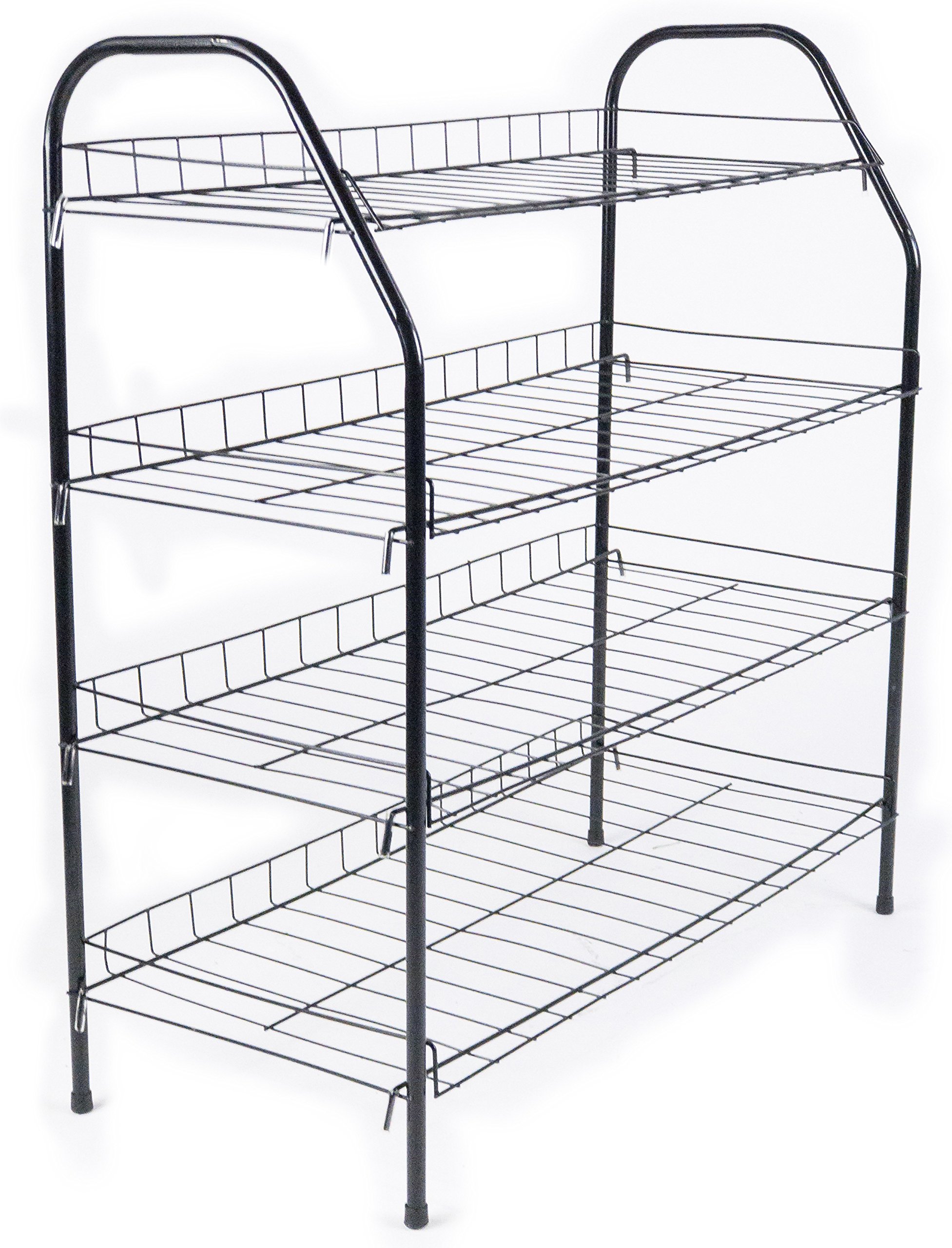 4 tier metal shoe rack on Athome Entryway 4 Tier Shoe Shelf Storage Organizer Super Space Saving Stackable Metal Shoe Rack Tower For Closet Cabinet Entryway Black Buy Online In Bahamas At Bahamas Desertcart Com Productid 12439026