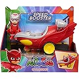PJ MASKS Just Play Speed Boosters Vehicles Owlette Car Seat Toys, Red