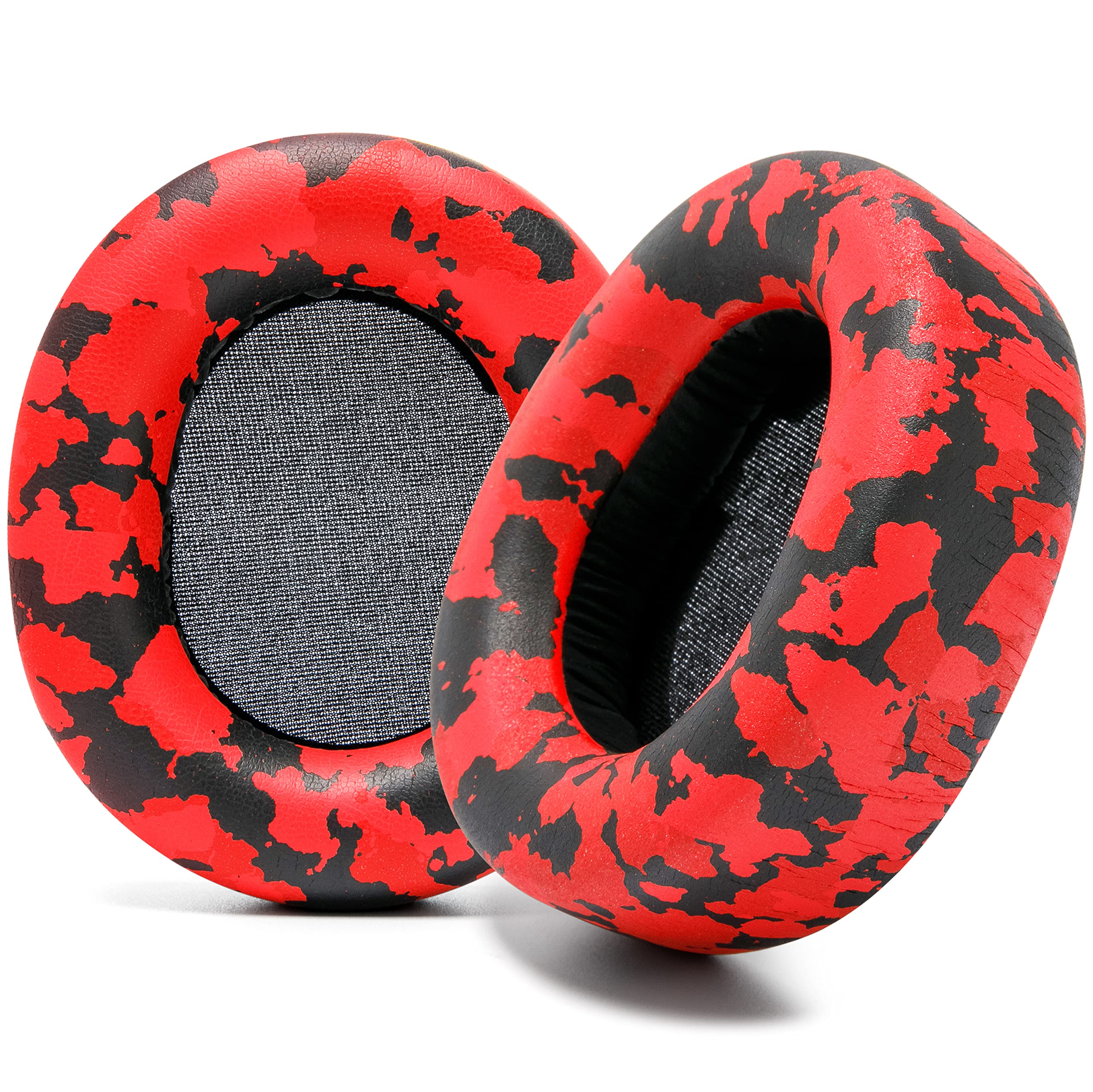 WC PadZ Nova Pro Wireless & Nova Elite - Replacement Earpads for Steelseries Arctis Nova Pro Wireless & Nova Elite, Made by Wicked Cushions, Thicker, Softer & More Comfortable | Red Camo