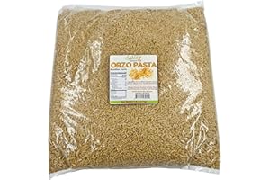 Orzo Pasta Noodles | 100% Durum Semolina Flour | Made in America | by Dasher's Spice & Beans | 5 lb.