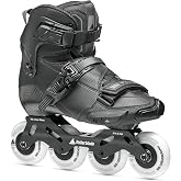 Rollerblade Crossfire Unisex Adult Slalom Inline Skate, Black, Urban Performance Inline Skates