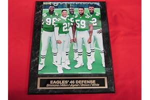 EAST COAST TROPHIES & AWARDS LLC Eagles 46 Defense Collector Plaque w/8x10 Photo Jerome Brown Reggie White