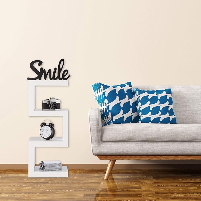 Relaxdays Retro Standregal Im Zickzack Design Offenes Dekoregal Fur Cds Schmales Kuchenregal Hxbxt 75x30x30 Cm Weiss Amazon De Kuche Haushalt