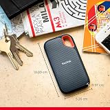 SanDisk Extreme Portable SSD 8TB USB-C NVMe 1050 MB/s IP65 Carabiner Black view 3