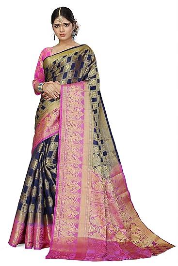 Winza Designer Silk with Blouse Piece Saree