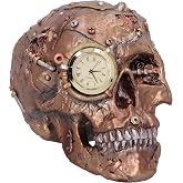 Nemesis Now Steampunk Scrapped Skull Figurine, Bronze, 19cm | Resin, Gothic Skeleton, Mechanical Design