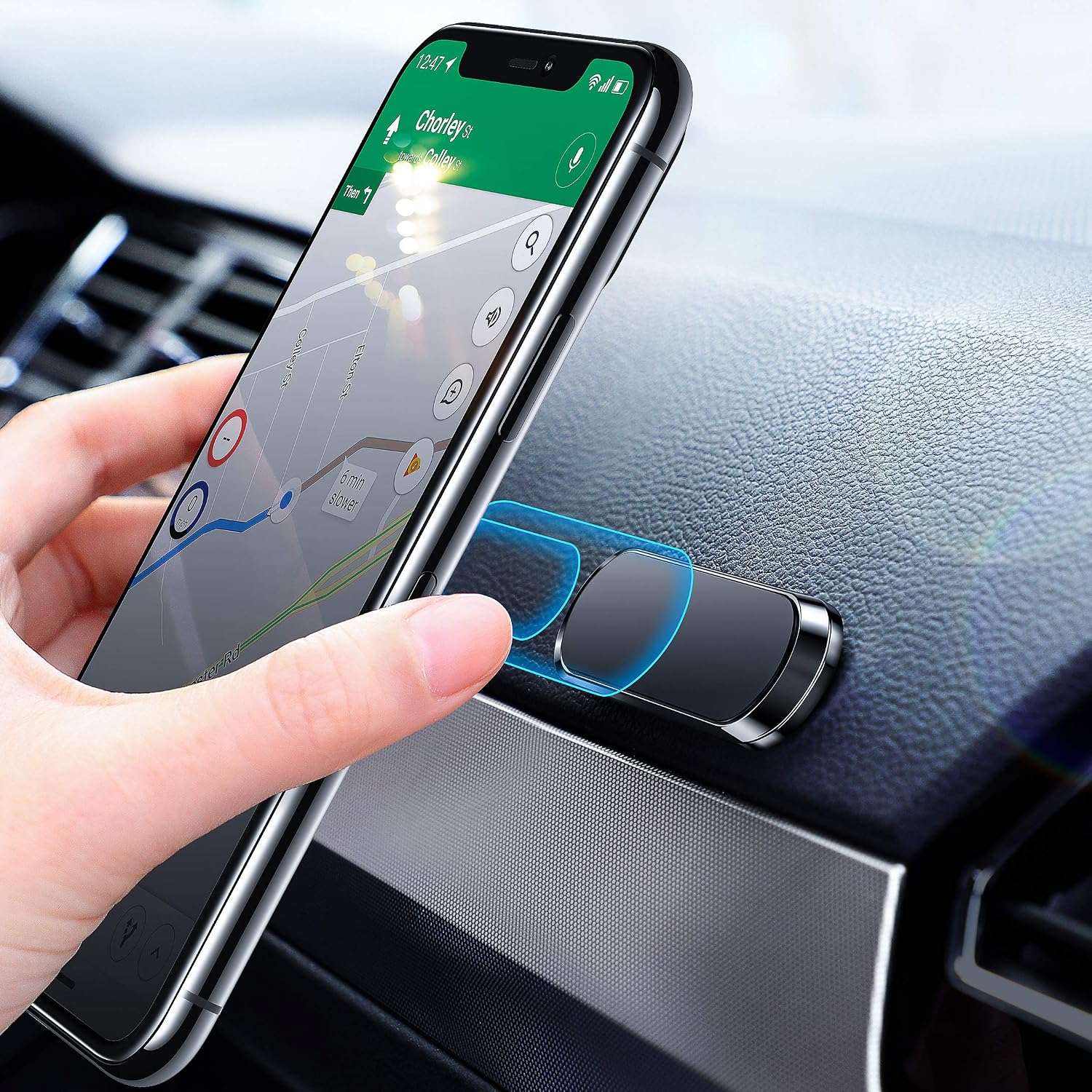Magnetic Car Phone Holder, Newest Powerful Magnet Mount, Magnetic Car Mount, Portable Mini Metal Car Phone Holder