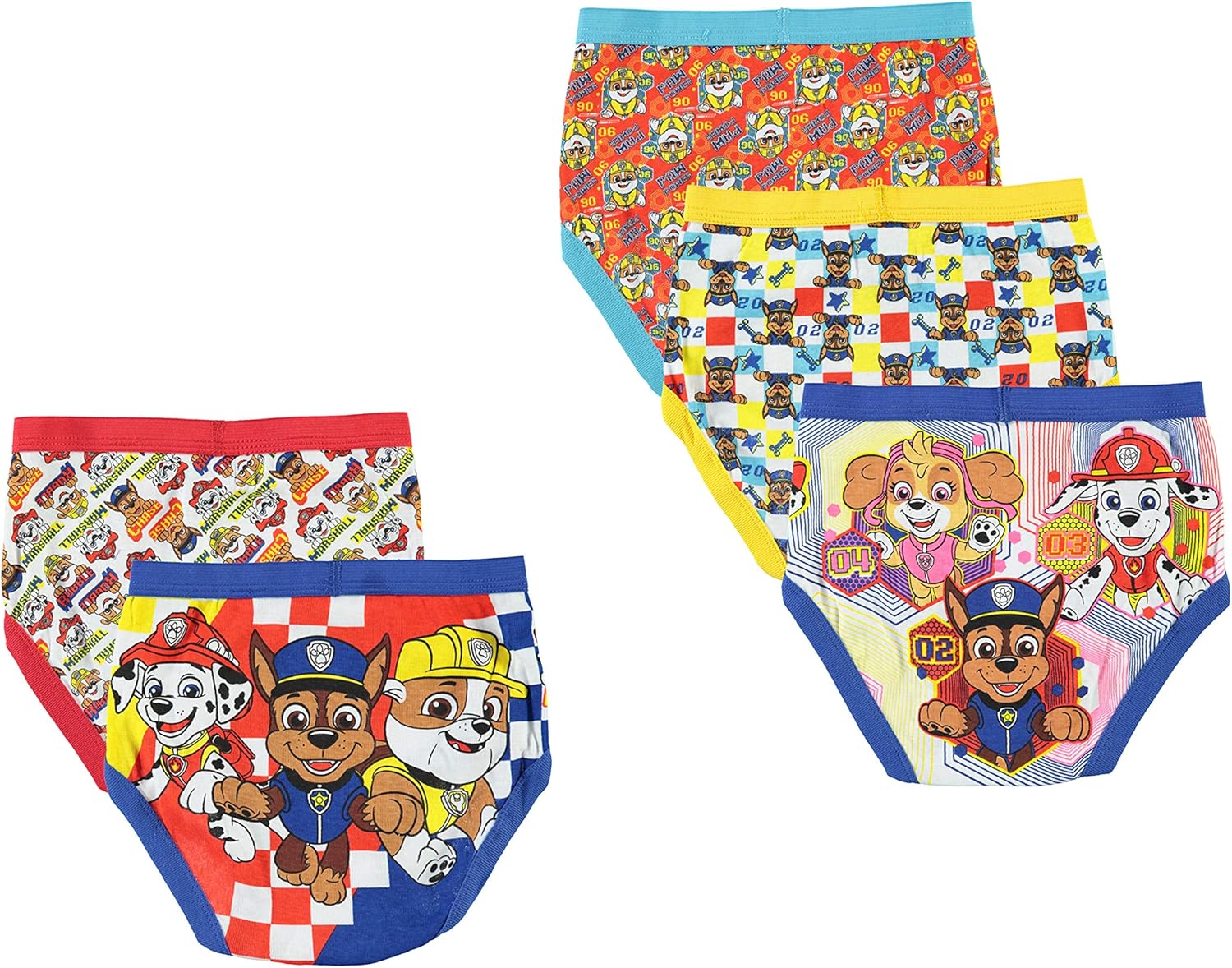 Handcraft Little Boys' Paw Patrol Brief, Pack of Five: Clothing