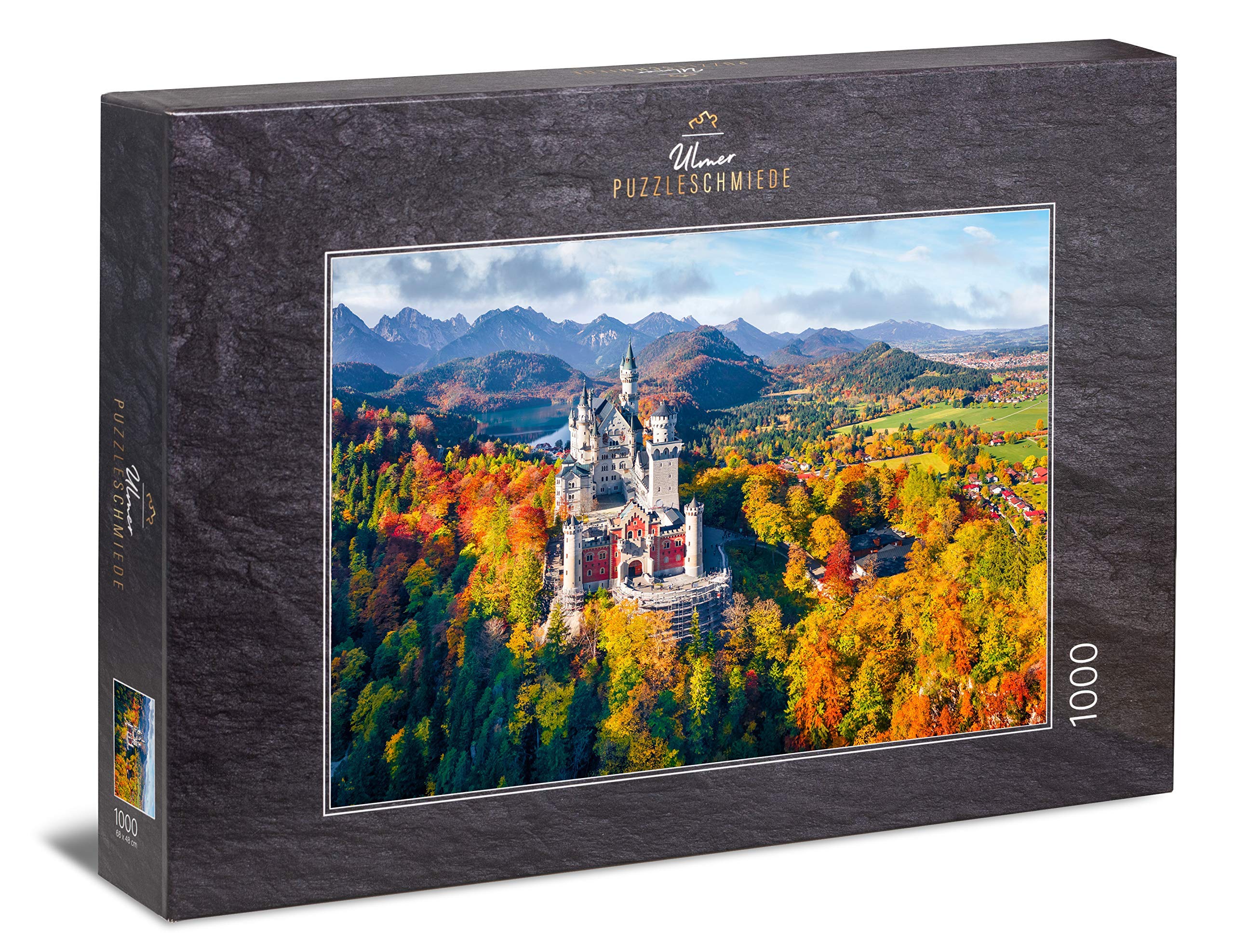 Ulmer Puzzleschmiede - Puzzle "Neuschwanstein" - 1000 pieces jigsaw puzzle - Fairytale castle Neuschwanstein, castle of King Ludwig II of Bavaria