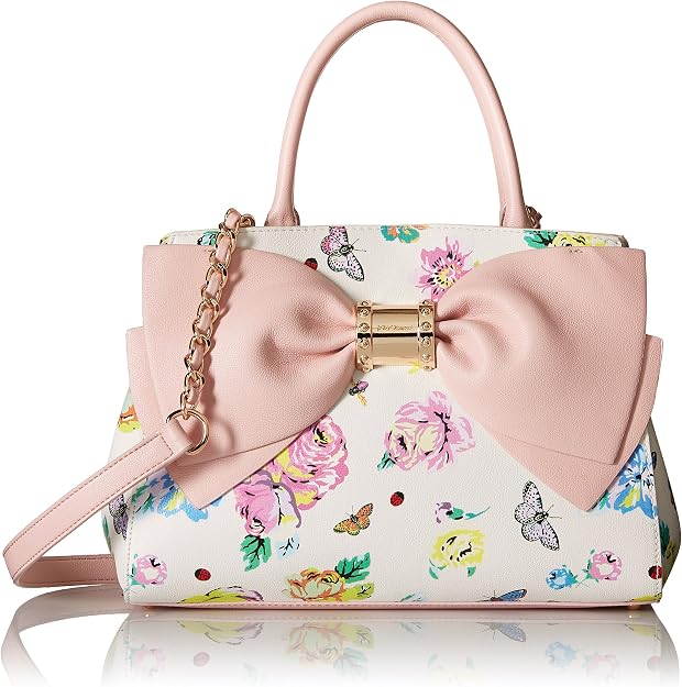 betsey johnson bow tie purse