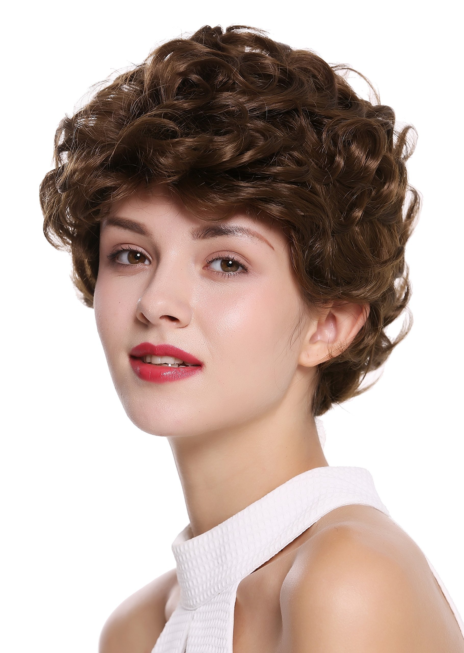 WIG ME UP - DW-2740-10 Lady Quality Wig short curled curls medium brown brunette