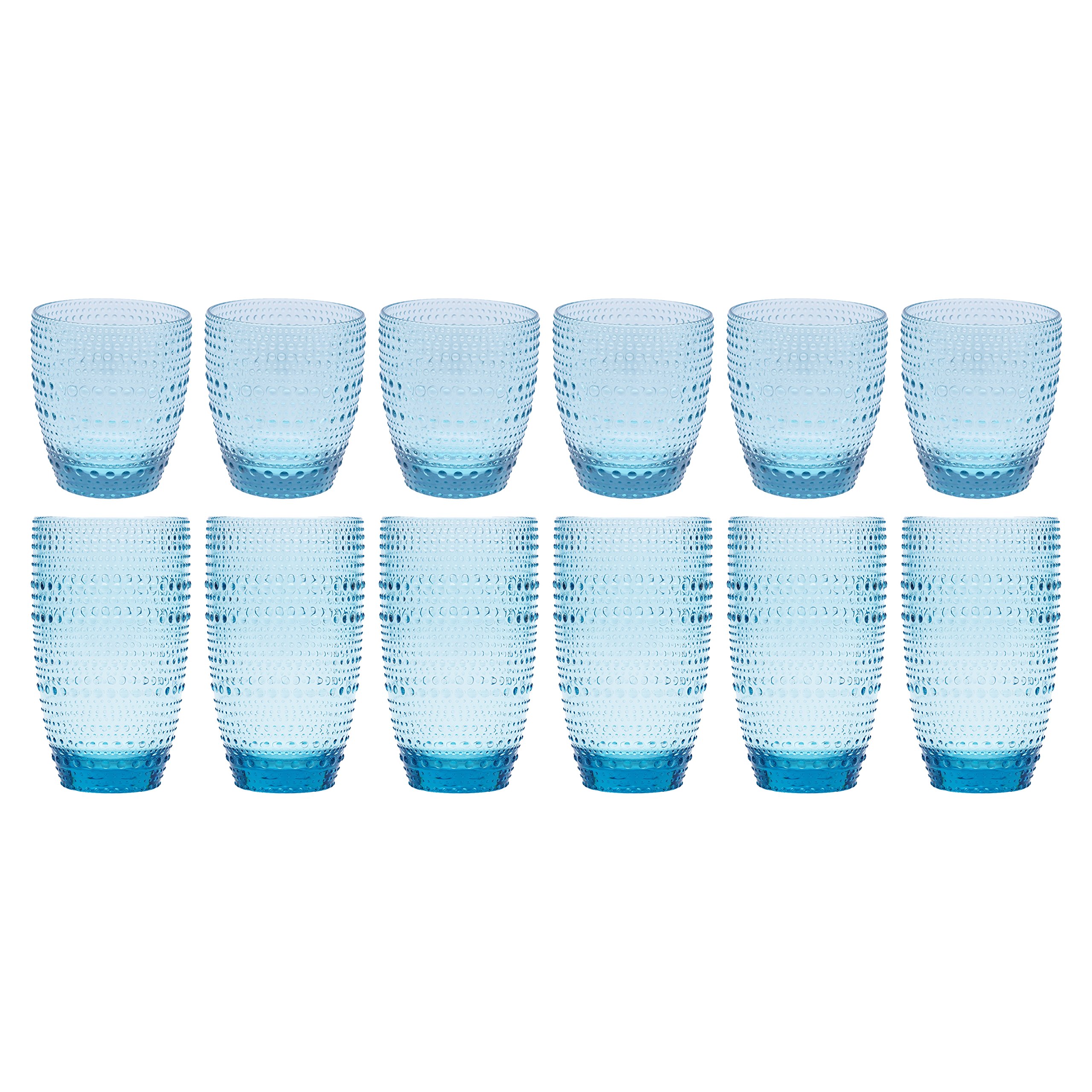 Clear Blue Acrylic Drinking Glasses Decorative Break Resistant Tumblers  Everyday | Desertcart Brunei