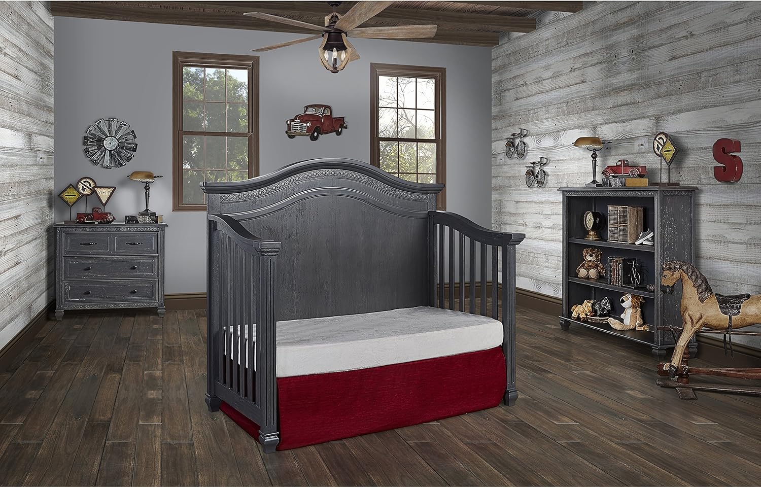 madison curved top crib