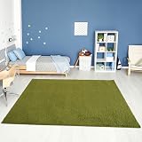 THE RUGS Living Room Rug Shaggy 30mm 120x170 cm Green view 2