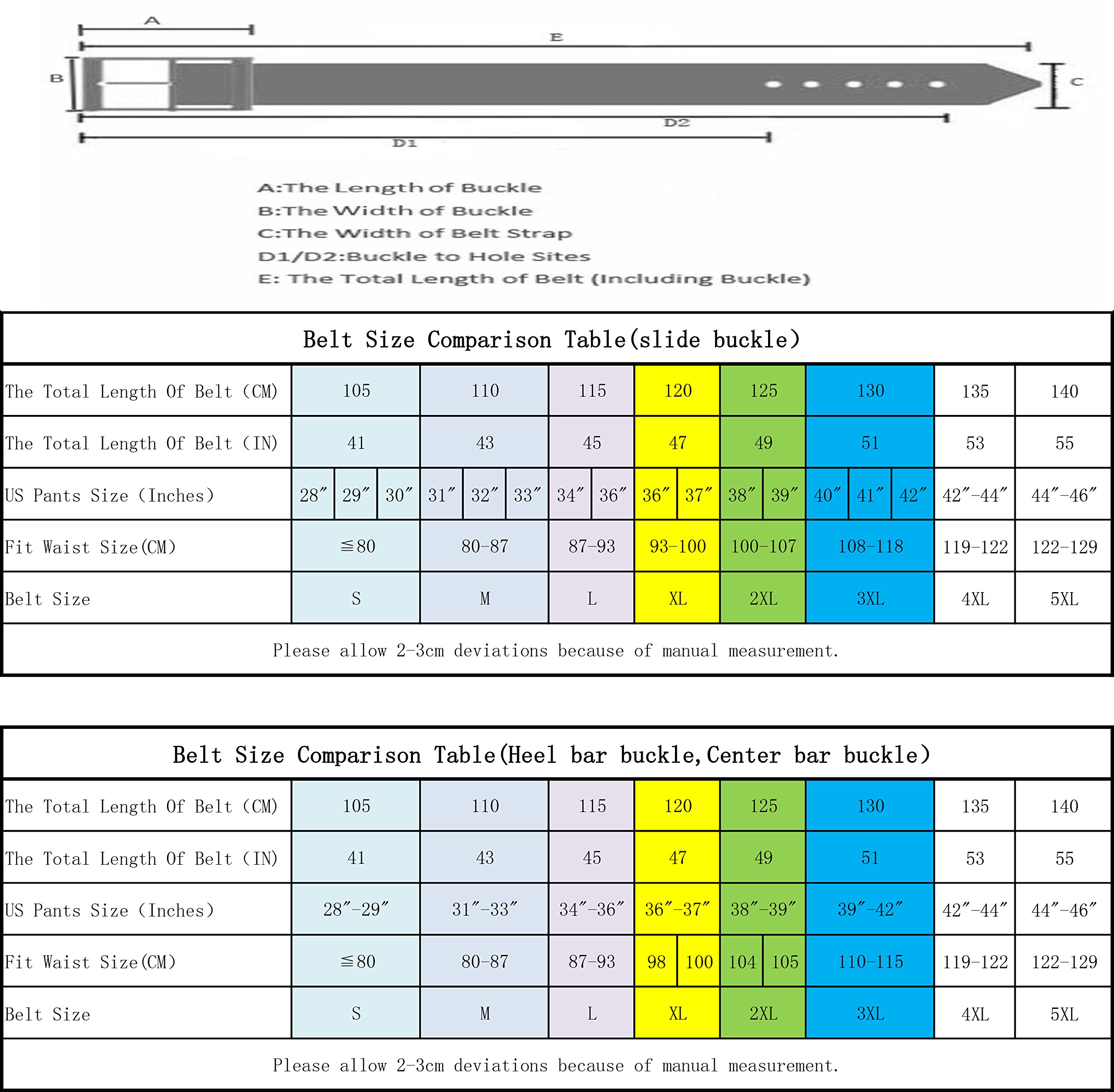 CHIC DIARY Unisex Canvas Web Belt Double D-Ring Buckle 10 Colors Available (01-Red)