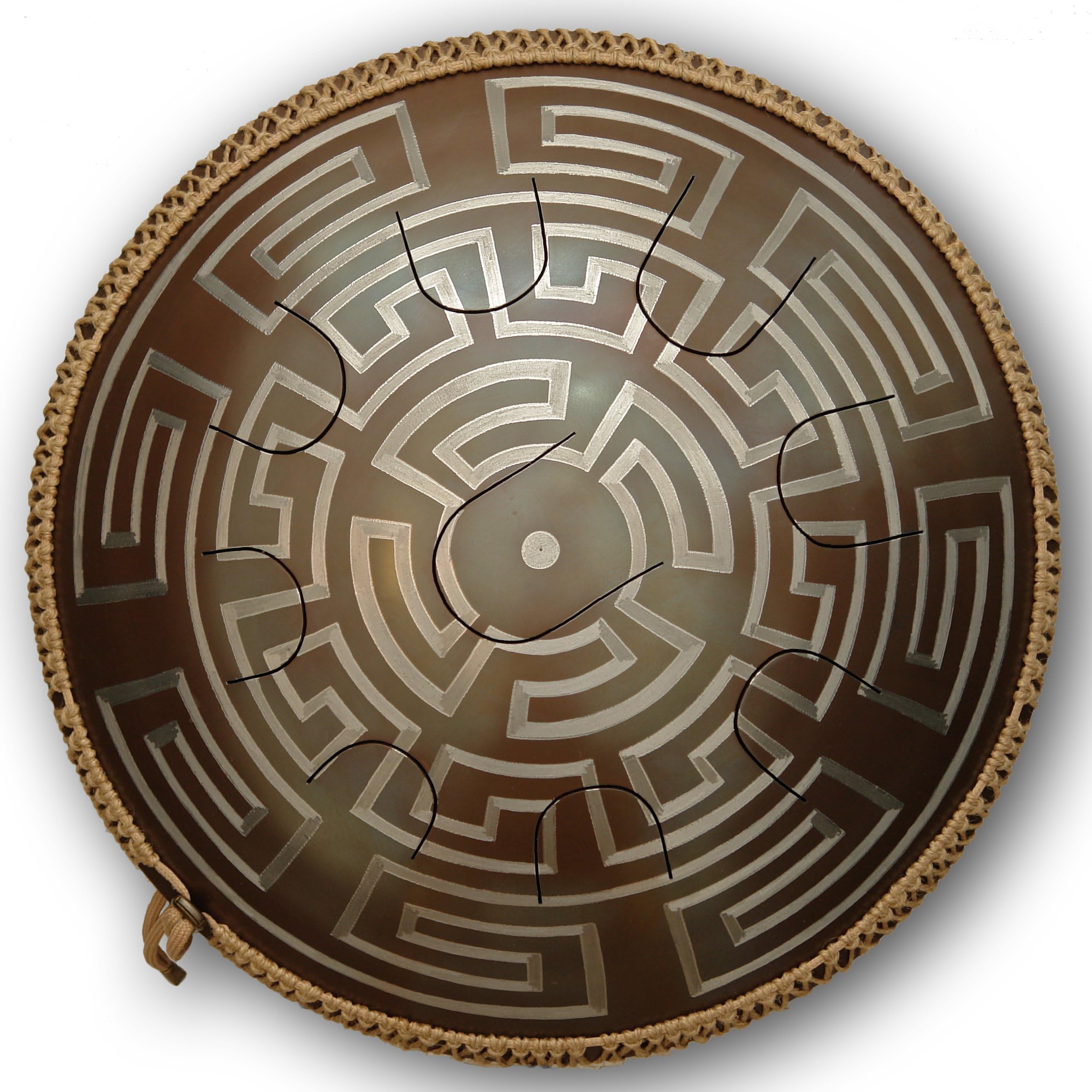 GUDA DRUM NEO Aztec with Rope Decoration and Travel Bag