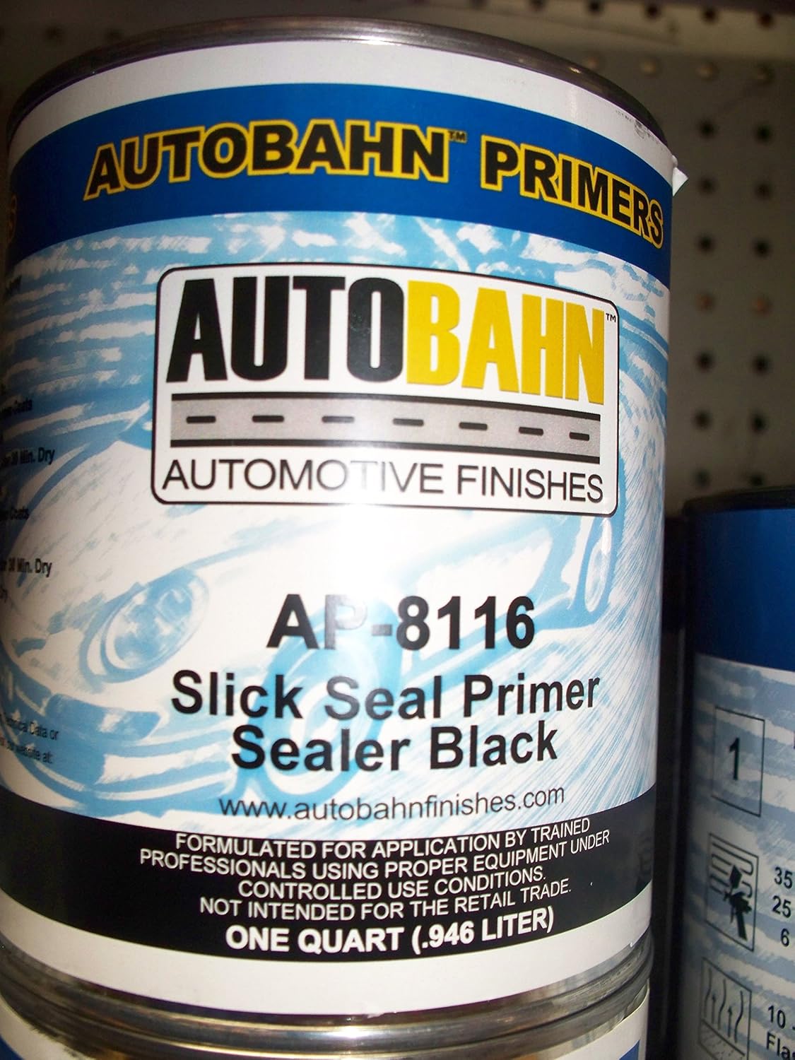 Autobahn AP8116 1 Gallon Black Slick Seal Primer Sealer