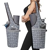 Ewedoos Canvas Yoga Mat Bag Fits Most Mats Yoga Bag with Large Storage Pockets to Hold More Accessories Ideal for Pilates Workout Gifts & Travel