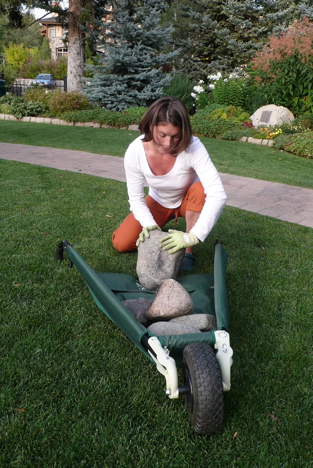 garden in a box kit boulder on Amazon Com Allsop Home And Garden Wheeleasy Le Folding Yard Cart Ground Load Wheelbarrow Lightweight With 150 Lbs Capacity Ultra Thick Vinyl Coated Nylon Large 10 Pneumatic Tire Wheelbarrow Garden Outdoor