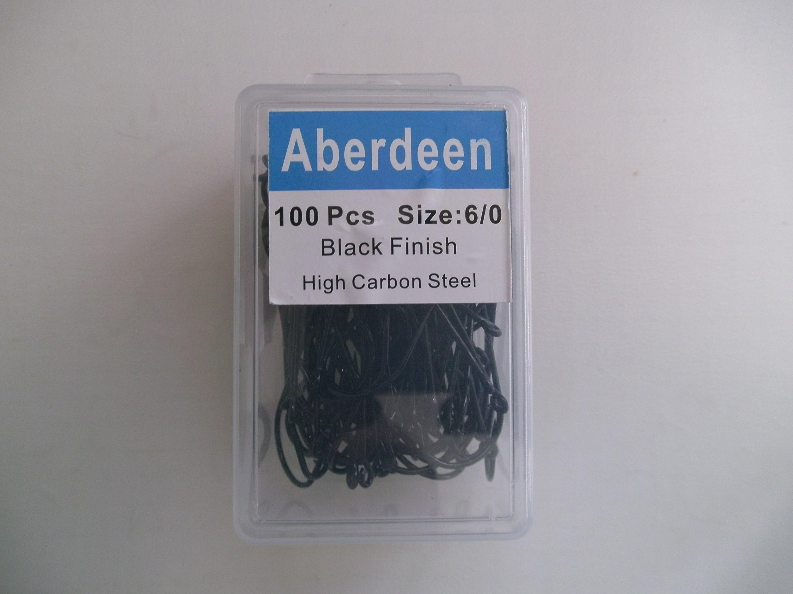 ABERDEEN FISHING HOOKS - 100 PER PACK - SIZE 6/0