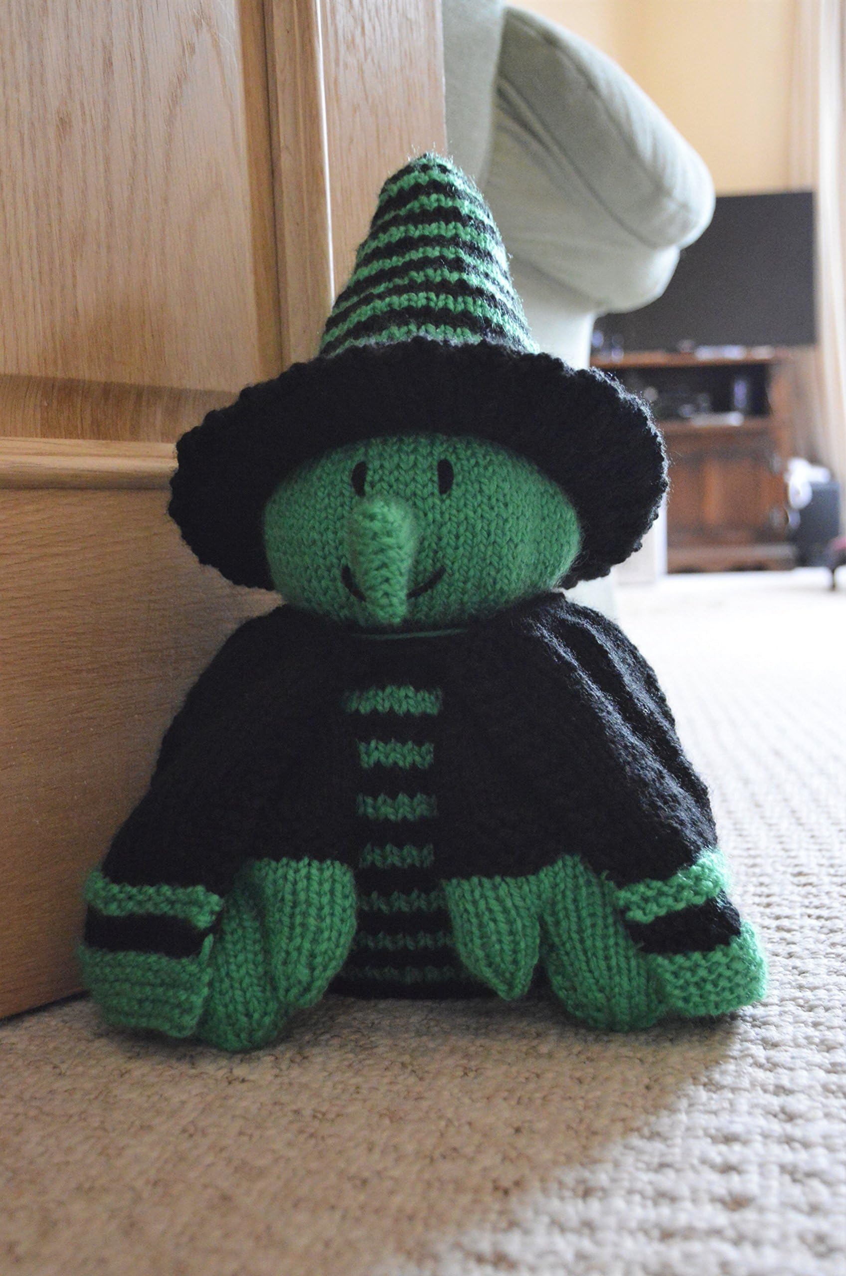 KNITTING PATTERN - Witch Doorstop