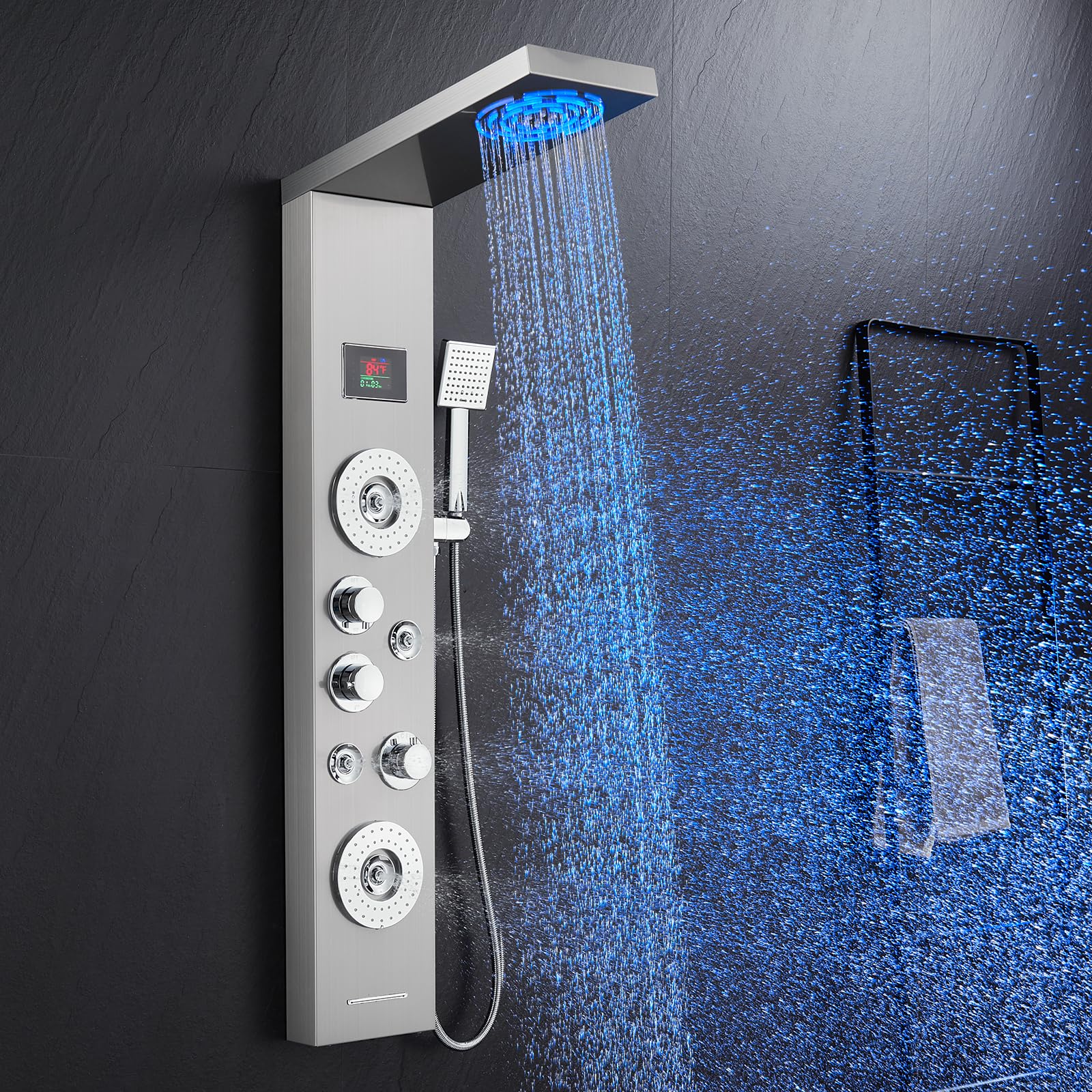 Mua ROVATE LED Shower Panel Tower System with Rainfall and Mist Shower ...