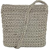CTM Women's Crochet Crossbody Handbag