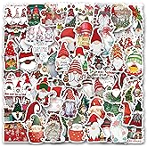 100 Pcs Gnome Stickers for Kids Adults and Water Bottle Calendar Cards Envelopes Scrapbooking Laptop, Holiday Stickers Christmas Gnome Party Favors Supplies
