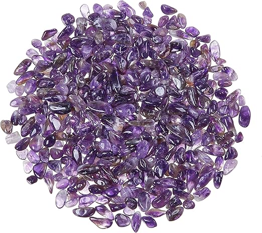 Amazon Com Unihom Amethyst Tumbled Chips Stone Crushed Crystal