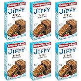 Jiffy Fudge Brownie Mix, 8 Ounce Boxes (Pack of 6)
