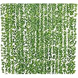 Yatim 78-Ft 12 Pack Artificial Plants Greeny Chain Wall Hanging Leaves for Home Room Garden Wedding Garland Outside Decoratio