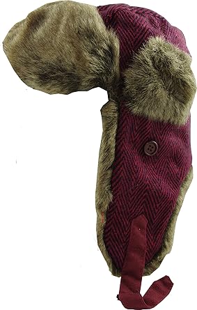 herringbone trapper hat