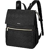 LANDICI Diaper Bag Backpack, Multifunction Waterproof Baby Diaper Bags with Changing Pad, Stroller Straps, Travel Essentials Stylish Back Pack for Mom Dad Boy Girls Toddler, Black