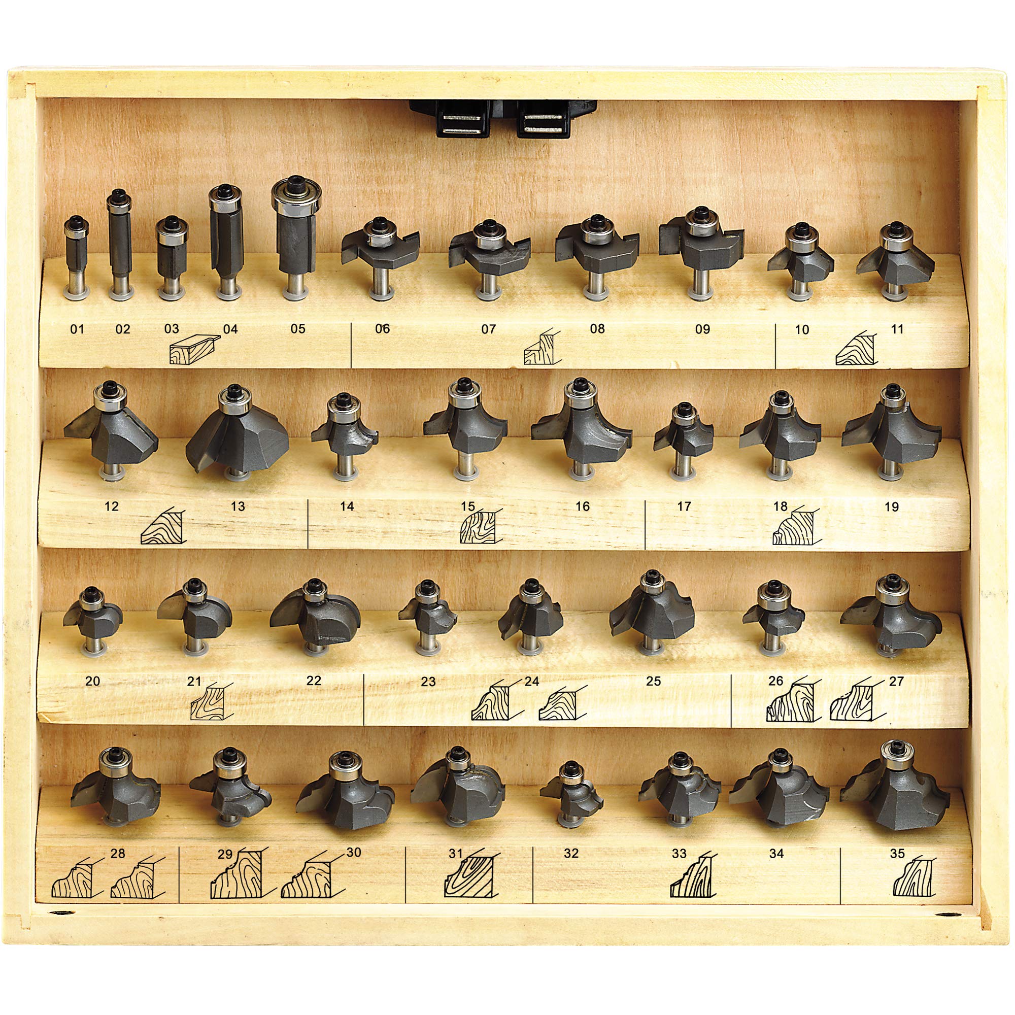 Fervi 0830 Series 35 Wood BURSES