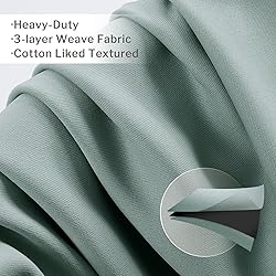 Melodieux Blackout Curtains for Bedroom Cotton